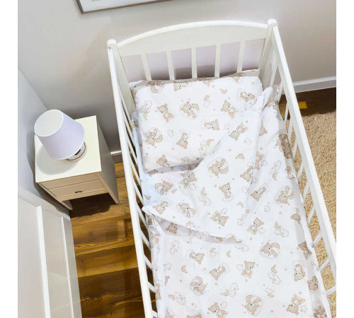 гр Постільний комплект "Ведмежатка" 95274 (1) тканина БЯЗЬ GOLD LUX, розмір 110*90 см "Bimbo" – в наличии! Купите сейчас у KAZKOVA