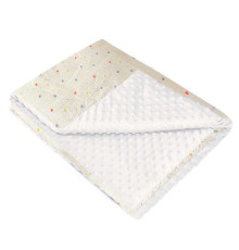 гр Плед літній для немовлят 89729 (1) тканина ПЛЮШ МІНКІ, МУСЛІН, розмір 100*70 см "Bimbo"