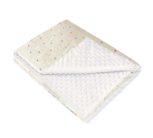 гр Плед літній для немовлят 89729 (1) тканина ПЛЮШ МІНКІ, МУСЛІН, розмір 100*70 см "Bimbo" – в наличии! Купите сейчас у KAZKOVA