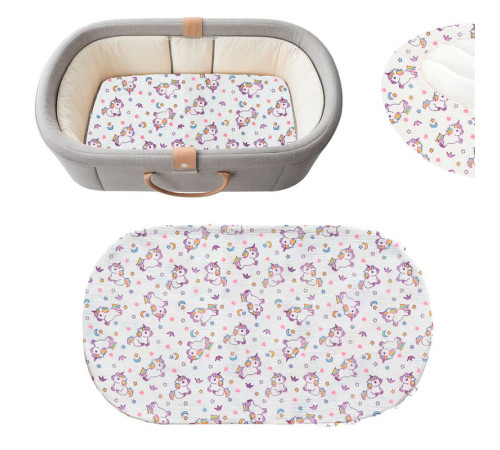 гр Простирадло на резинці для дитячого візочка 38203 (1) тканина СИТЕЦЬ, розмір 80*45 см "Bimbo" – в наличии! Купите сейчас у KAZKOVA