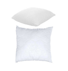 гр Подушка "Сімейна" 3010009 стьоб мікрофібра, силіконізоване волокно, 40*40 см., біла (1) "Homefort"