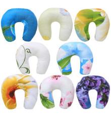 гр Подушка для подорожей "Travel" 3010123 мікрофібра, силіконізоване волокно 200гр., кольорова (1) ВИДАЄТЬСЯ МІКС "Homefort"