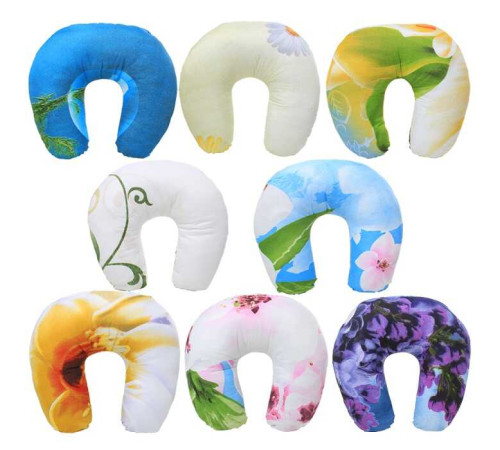 гр Подушка для подорожей "Travel" 3010123 мікрофібра, силіконізоване волокно 200гр., кольорова (1) ВИДАЄТЬСЯ МІКС "Homefort"