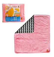 гр Плед МС 110612-14 дитячий "Сонечко", рожевий 78х90 (1) "Масік", двосторонній, у пакеті