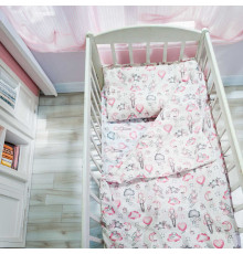 гр Постільний комплект "Зайченятка" 51201 (1) тканина БЯЗЬ GOLD LUX, розмір 110*90 см "Bimbo"