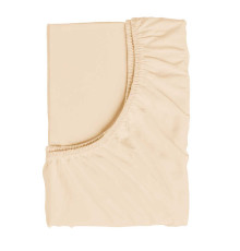 гр Простирадло на резинці для дитячого ліжечка 28590 (1) тканина РАНФОРС, колір - бежевий, розмір 120*60 см "Bimbo"