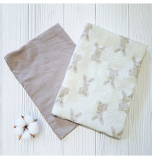 гр Комплект пелюшок 45570 (1) 2шт в комплекті, тканина МУСЛІН, розмір 100*70 см, "Bimbo"