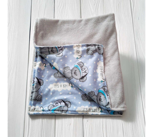 гр Плед для немовлят "Ведмедик" 83045 (1) тканина ФЛАНЕЛЬ premium, ВЕЛСОФТ, розмір 100*80 см, "Bimbo", в пакеті – в наличии! Купите сейчас у KAZKOVA