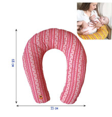 гр Подушка МС 110612-03 для годування, колір рожевий (2) "Масік"