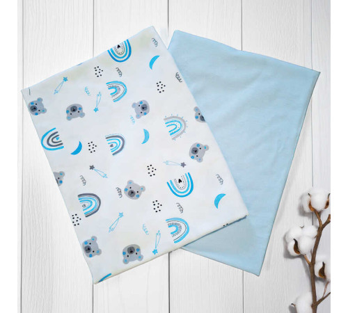 гр Комплект пелюшок "Ведмедик та веселка" 92771 (1) 2шт в комплекті, тканина ФЛАНЕЛЬ premium, розмір 100*80 см "Bimbo" – в наличии! Купите сейчас у KAZKOVA