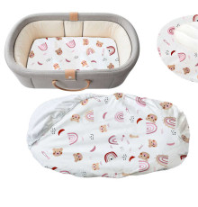 гр Простирадло на резинці АКВА-СТОП для дитячого візочка 22075 (1) тканина мембранна МАХРА, ФЛАНЕЛЬ, розмір 80*45 см "Bimbo"