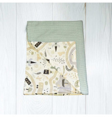 гр Плед для немовлят "Місто" 54350 (1) тканина в’язане полотно, ФЛАНЕЛЬ PREMIUM, розмір 100*80 см "Bimbo", в пакеті