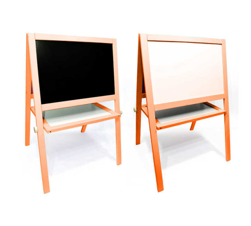 гр Мольберт вел. (1) магнітний, помаранчевий, 15372 "Ігруша"/ дошка ш60 * в40см, підставка ш100 * в65см / одна сторона