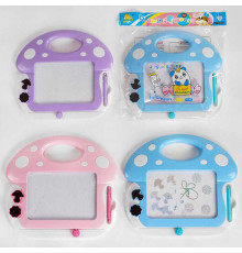 Дошка для малювання C 50117 (72) 3 кольори, магнітна, кольорова, 2 штампи, в пакеті, ВИДАЄТЬСЯ ТІЛЬКИ МІКС ВИДІВ