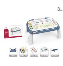 Столик для малювання YL 1022 E-1 Штрих=70163 (12) БЛАКИТНИЙ, магнітний, штампи, в коробці