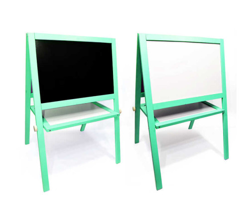 гр Мольберт вел. (1) магнітний, салатовий, 08768 "Ігруша" / дошка ш60 * в40см, підставка ш100 * в65см / одна сторін