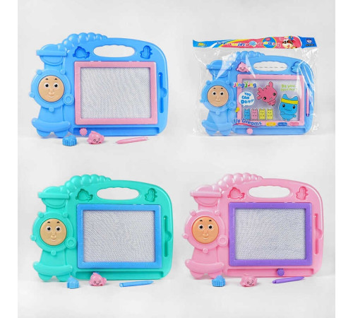 Дошка для малювання C 50122 (36) 3 види, магнітна, 2 магніти, чорно-біла, в пакеті, ВИДАЄТЬСЯ ТІЛЬКИ МІКС ВИДІВ