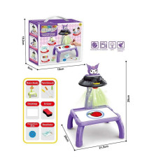 Столик з проєкторм ZF 1004 E (60) на батарейках, герой, підсвітка, диски, фломастери, в коробці