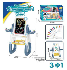 Мольберт YM 2216 (6) на батарейках, підсвічування, 3 в 1, в коробці