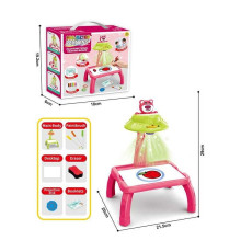 Столик з проєкторм ZF 1004 C (60) на батарейках, герой, підсвітка, диски, фломастери, в коробці