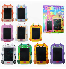Планшет для малювання C 81666 (100) "WToys", LCD екран, кольоровий, стилус, блокування екрана, стирання, в коробці