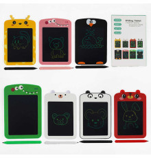 Планшет для малювання C 68205 (100) “Тваринка”, LCD дисплей, стилус, кольоровий екран 9.5х12.5 см, в коробці, ВИДАЄТЬСЯ ТІЛЬКИ МІКС ВИДІВ