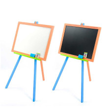 гр Мольберт магнітний "Мася" - кольоровий 130 + НОГИ (10) / Дошка Ш40 * в55см, Висота 100см / матеріал / сосна.