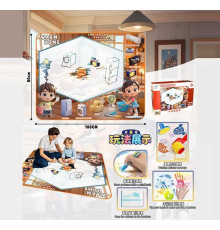 Килимок для малювання водою YYD 0312 (64) 100х80 см, 3 маркери, водяні печатки, трафарети, в коробці