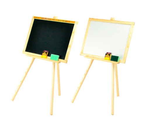 гр Мольберт магнітний "Мася" 030 + НОГИ (10) / Дошка ш40 * в55см, Підставка ш55 * в110см / матеріал / сосна.