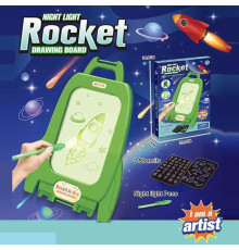 Дошка для малювання D 1238 (120/2) “малюй світлом”, основа для малювання, ручка-ліхтарик, шаблони, в коробці