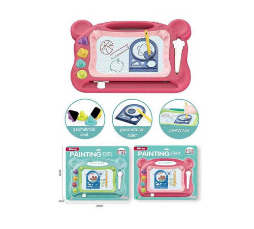 Дошка для малювання 688-36 (48/2) 2 кольори, магнітна, штампи, на листі