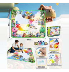 Килимок для малювання водою YYD 037 (64) 100х80 см, 3 маркери, водяні печатки, трафарети, в коробці