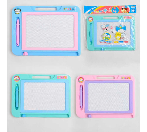 Дошка для малювання ЧОРНО-БІЛА C 36498 (120) 3 кольори, магнітна, 1шт у пакеті, ВИДАЄТЬСЯ ТІЛЬКИ МІКС ВИДІВ