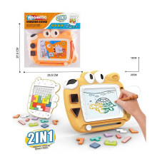 Дошка для малювання XZ 1072 B (72/2) 2 кольори, 2в1, тетрис, в пакеті