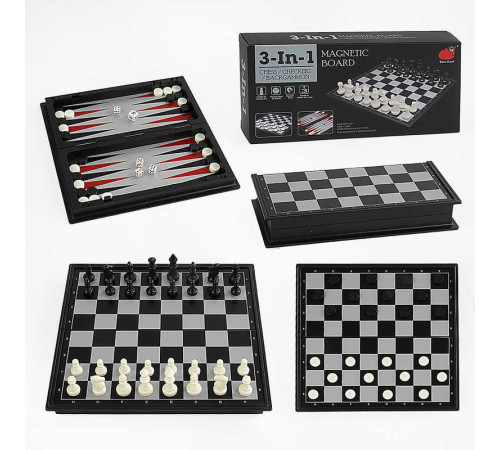 Шахи 20160 (96) 3в1, шашки, нарди, магнітна дошка, в коробці