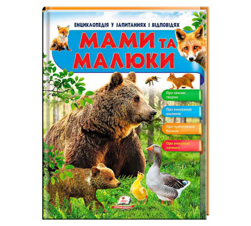 гр Енциклопедія у запитаннях та відповідях "Мами та малюки" (ведмідь) 64 сторінки 9789669472625 (16) "Пегас" – в наличии! Купите сейчас у KAZKOVA