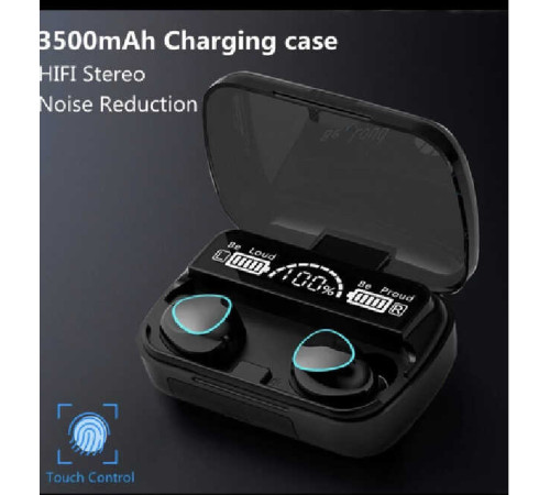 Навушники C 64882 (100) TWH, зарядний кейс, сенсорний контроль, змінні амбушюри, USB, Bluetooth 5.3, у коробці – в наличии! Купите сейчас у KAZKOVA