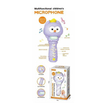 Мікрофон YK 7020 C (48) “Сова”, вбудований акумулятор, USB Type-C, Bluetooth, підсвічування, музика, зміна гучності, зміна голосу, в коробці