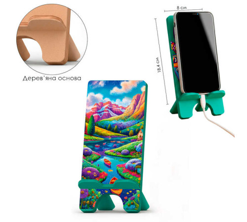гр Підставка для телефону VG3001-03 (14) "Vladi Toys", дерев’яна, в пакеті