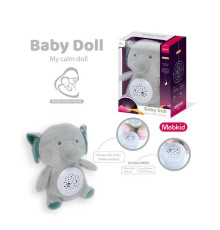 Нічник MBQ 662-8 A (36) "Слоник", проєктор, колискові, звуки, в коробці