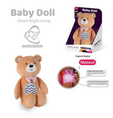 Нічник MBQ 665-3 (36) вбудований акумулятор, USB Type-C кабель, підсвічування, мелодії, нічник, таймер вимкнення, регулювання гучності, в коробці