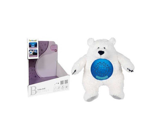 Нічник FM 666-51 (12) “Ведмедик”, звуки, музика, проєктор, підсвічування, регулювання гучності, на батарейках, знімний музичний блок, в коробці