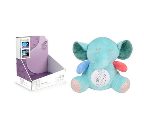 Нічник FM 01-8 (24) "Слоненя", проєктор зоряного неба, колискові, звуки, в коробці