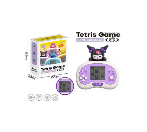 Тетрис EC 888-4 C (120) регулювання гучності, класичні ігри, звук, на батарейках, рівні складності, в коробці