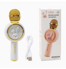 Мікрофон C 72101 (60) зміна голосу, Bluetooth, підсвічування, регулювання гучності, Type-C кабель, в коробці