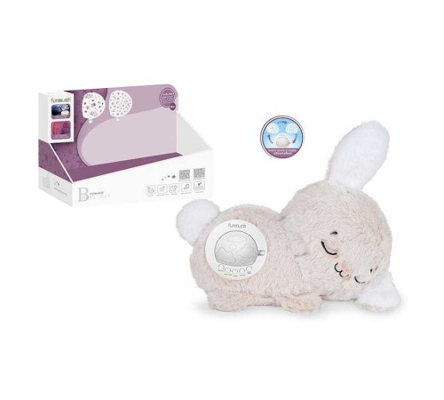 Нічник FM 666-65 (48) “Кролик”, вбудований акумулятор, Type-C, сенсор плачу, проєктор, звуки, мелодія, підсвічування, в коробці