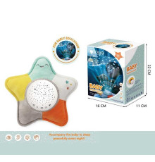 Нічник DF 001 (24/2) підсвічування, мелодії, звуки, проєкція зоряного неба, 2 рема гучності, викрутка, в коробці