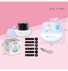 Нічник-проєктор 168 K-D (32) музичний, тематична проєкція, USB зарядка, в коробці