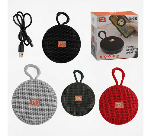 Колонка C 67906 / TG 352 (60) bluetooth, від акумулятора, type c, TF-картка, usb-слот, в коробці, ВИДАЄТЬСЯ ТІЛЬКИ МІКС ВИДІВ