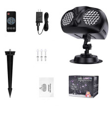 Проєктор C 67109 (18) “Сніжинки”, пульт, таймер, 2 кріплення, шурупи, в коробці